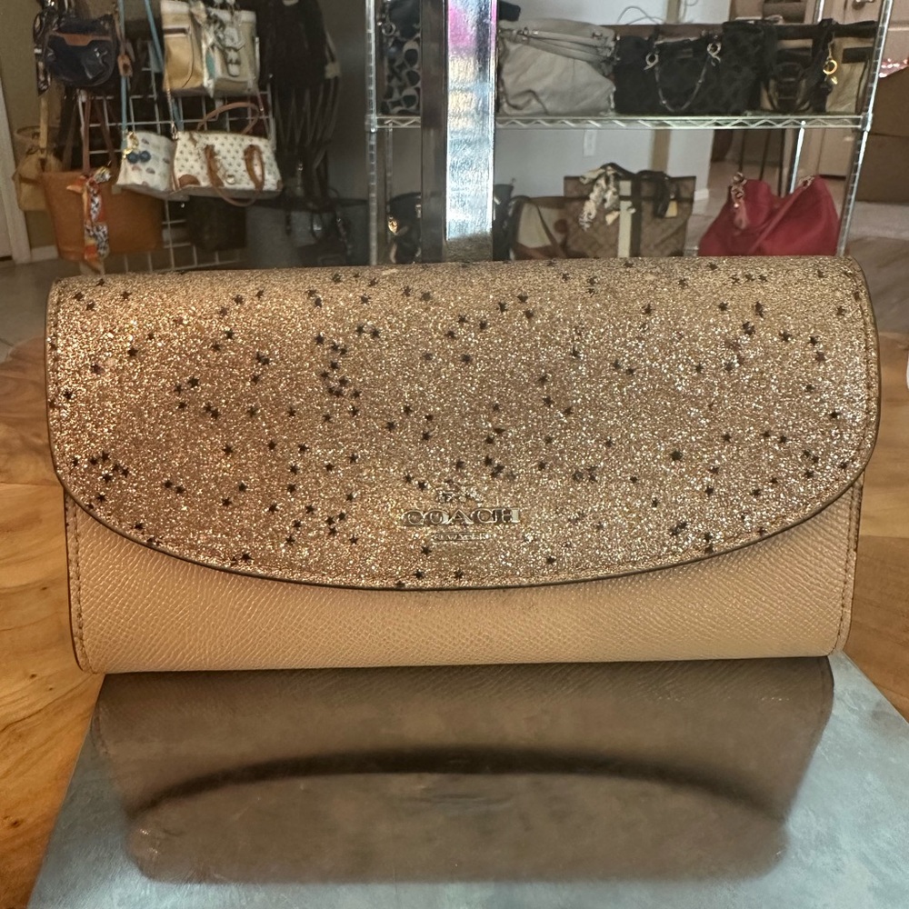 Coac Glitter Star Envelope Continental Wallet 2018